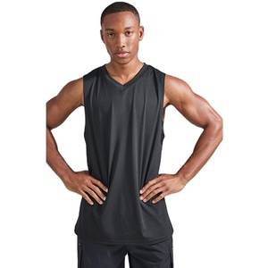 Nouveau design, vente chaude, débardeurs pour hommes en polyester/coton, coupe ajustée, style streetwear, écologiques, respirants, personnalisables, unis - Product Image 2