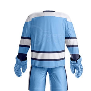 Mejor precio Suministro directo de fábrica Adultos Equipo de hockey sobre hielo Juegos de desgaste Uniformes 100% Poliéster Personalizable - Product Image 6