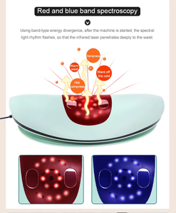 LJ, masajeador electrónico personalizado para aliviar la fatiga de la espalda baja, masajeador de salud vibratorio para aliviar la presión Lumbar, masajeador de cintura con Control IR - Product Image 6