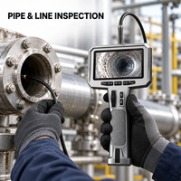 Caméra d'inspection vidéo, endoscope d'inspection, câble semi-rigide pour les blocages de canalisations, les conduits HVAC et les zones sombres cachées