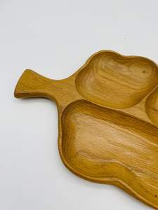 จานและชามไม้ทำด้วยมืออุปกรณ์สำหรับโรงแรมแผ่นและถาดไม้ธรรมชาติสำหรับร้านอาหารขายส่ง - Product Image 2