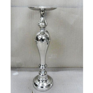 เชิงเทียนอลูมิเนียมแบบดั้งเดิมสีเงิน,เชิงเทียนสไตล์วินเทจหรูหราเชิงเทียนอลูมิเนียมคุณภาพดีทันสมัย - Product Image 2