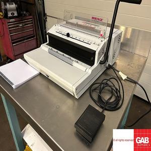 Máquina perforadora y encuadernadora eléctrica de escritorio Renz ERW 3:1 para la venta - Product Image 1