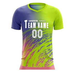 Uniformes de fútbol de poliéster 100% con nombre de equipo transpirable de alta calidad, nuevo diseño, camisetas de fútbol personalizadas Francia - Product Image 3