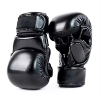 Gants de combat de tireur MMA de couleur noire de haute qualité Logo personnalisé gants de tireur durables gants de poinçonnage MMA en gros