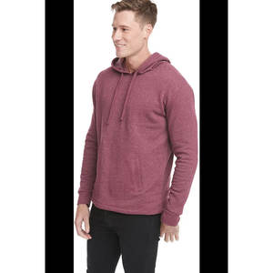 Next Level Pullover Hoodie Hombre Ligero Cross-Dyed Pullover Hoodie Sudadera Heather Burgundy Mens Plain Hoodies - Product Image 6