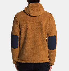 Venta al por mayor 2024 hombres de punto de manga larga logotipo personalizado media cremallera pulóver Casual pulóver térmico Sudadera con capucha personalizada hombres sudaderas con capucha - Product Image 3