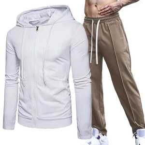 Chándal Deportivo Personalizado OEM de Alta Calidad para Hombre, Transpirable, 100% Algodón, Chaqueta de Forro Polar de Manga Larga, Pantalones Deportivos, Tejido de Punto, Bordado Técnico - Product Image 6