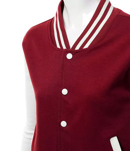 Veste universitaire courte à fermeture personnalisée, service OEM, qualité 100% pure, matière en laine personnalisée, veste universitaire courte pour femmes - Product Image 5