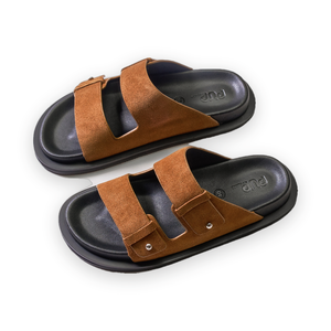 Sandalias Unisex de Cuero Genuino Hechas a Mano Directo de Fábrica con Punta Descubierta, Suela Gruesa Antideslizante, Venta al por Mayor OEM - Product Image 1