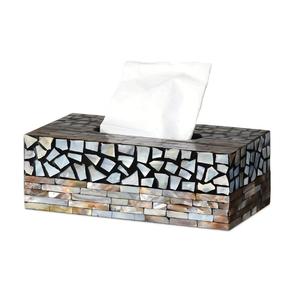 Modern Classic <b>Tissue</b> Box Creative Metal and Mother of Pearl Material <b>Tissue</b> Box <b>for</b> Table Napkin Accessories in Lowest Price - Product Image 3