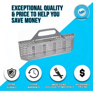 Cesta para Cubiertos WD28X10128, Repuesto para Lavavajillas Compatible con General Electric (GE) - Product Image 6