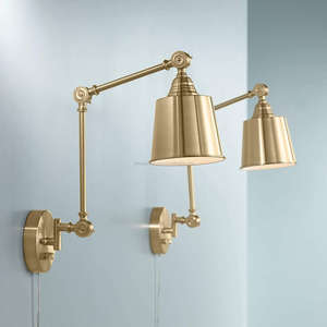 Abat-jour noir Lampe de table en laiton - Product Image 6