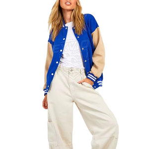 Pakistan Manufacturer <b>Women</b> Letterman <b>Jackets</b> <b>Lightweight</b> Breathable <b>Women</b> Letterman <b>Jackets</b> For Sale - Product Image 3