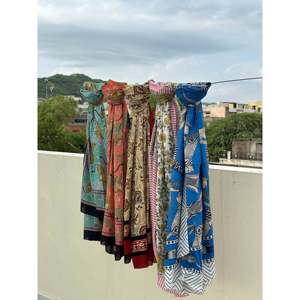 Hand Block Print Cotton Pareo Indian Style Swimsuit Cover-Up <b>Beach</b> <b>Sarong</b> - Product Image 1