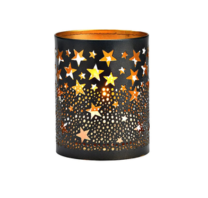 Soporte de luz votiva de hierro de marca privada con soportes arqueados y bases redondas perfectas para exhibiciones o rituales de centro de mesa - Product Image 1