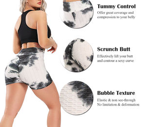 Shorts Deportivos de Cintura Alta para Mujer, Transpirables, con Bolsillos, 5 cm de Elástico en la Cintura, Levanta Glúteos, para Gimnasio y Entrenamiento - Product Image 2