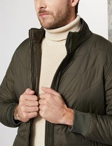 แจ็กเก็ตผ้าฝ้ายโพลีเอสเตอร์น้ำหนักเบาสำหรับผู้ชายแจ็คเก็ตผ้าฝ้ายโพลีเอสเตอร์ระบายอากาศได้ดีใส่กลางแจ้ง - Product Image 2