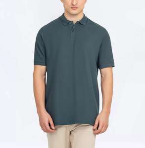 Venta al por mayor de los hombres de gama alta impresa para la camisa de polo 100% poliéster transpirable verano deportes camiseta de negocios Casual - Product Image 6