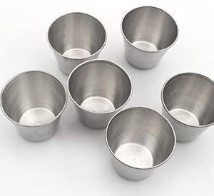 Mini vasos de acero inoxidable para bebidas de cóctel, Copas de copa de cristal chapadas en plata, venta al por mayor - Product Image 2