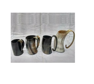 Adresse artisanat meilleure vente domestique corne de buffle boire shot tasse Viking corne tasse corne tasse médiévale bière tasse au prix de gros - Product Image 1