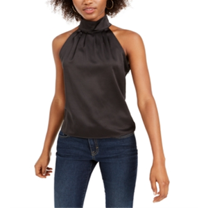 Top Canotta Traspirante in Raso da Donna Kendall+Kylie con Scollo Halter e Cut-out a Goccia, Taglia Unica, Logo Personalizzabile - Product Image 1