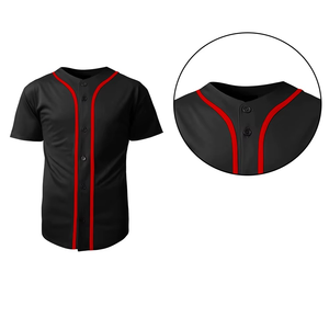Maillot de baseball personnalisé avec boutons, unisexe, vêtements d'équipe professionnels, polyester de haute qualité, uniformes de basketball, tailles plus grandes pour les commandes en gros - Product Image 4