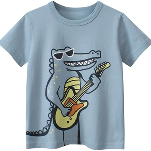 Camiseta de algodón de punto para niños pequeños, ropa de Boutique con apliques personalizados, ropa de verano cómoda para niños, ropa para niños, camisas - Product Image 2