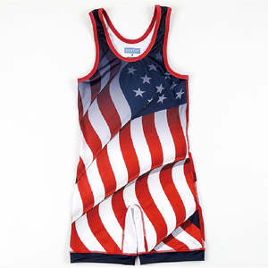 Uniforme athlétique de lutte personnalisé pour jeunes garçons, en spandex respirant, une pièce pour tournois et entraînements - Product Image 1