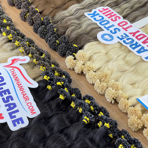 Vente en gros 100% cheveux humains kératine U Tip Extension vague naturelle de haute qualité de l'usine du Vietnam avec des prix bon marché - Product Image 1