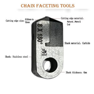 Herramienta de diamante Natural Mono en forma de V personalizada de alta calidad Exclusivo POSALUX Equipo de corte de joyería izquierda derecha exclusivo - Product Image 3