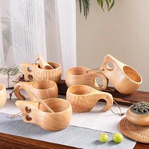 Tasse en bois multifonctionnelle pour la cuisine et cadeau, décorative, fabriquée à la main en Inde - Product Image 3