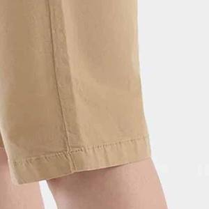 Pantalones cortos informales de lona de algodón 100% de cintura media para hombre, tejido transpirable, decoración Vintage, patrón sólido, servicio OEM disponible - Product Image 5