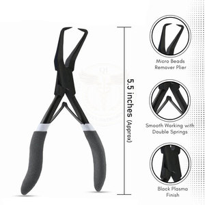 QORVEX INSTRUMENTS Service OEM Faible MOQ Kit d'extensions de cheveux en acier inoxydable de haute qualité professionnel et durable Logo personnalisé - Product Image 4