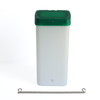 Distributeur automatique d'eau d'abreuvoir pour lapin Petite bouteille d'eau pour animaux de compagnie Capacité RD32 1L avec ressort en métal avec fixation par crochet