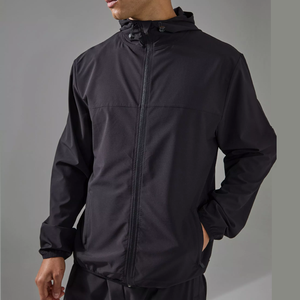 Vestes de sport légères en gros, vêtements de sport, veste coupe-vent respirante tendance pour hommes - Product Image 4