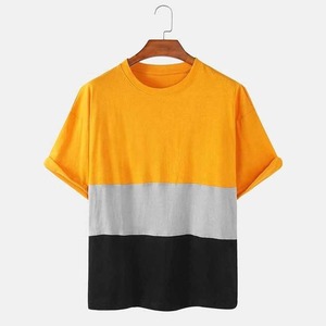 Camisetas personalizables de algodón 100% OEM ODM Elección promocional barata Plus Hombres 180 gramos Técnica teñida Lisa Fibra de Bambú - Product Image 2