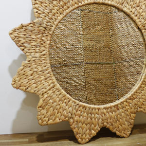 Artex Dong Thap Handmade Water Hyacinth Wall <b>Mirror</b> Woven Frame for Eco Friendly Home and Wall Decor - Product Image 3