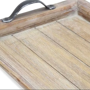 Bandeja de servicio de madera compacta para uso diario en la cocina Bandeja de servicio de madera maciza para oficina y hogar a precio barato - Product Image 1