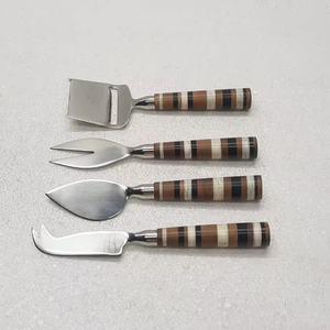 Juego de cubiertos de metal de alta calidad con asas de resina Juego de cubiertos reales para restaurante o vajilla de boda Cuchara - Product Image 1