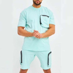 Wholesale Manufacture Shorts <b>Set</b> 100% Cotton Material Lightweight Breathable Customized Logo Printing <b>Twin</b> <b>Sets</b> - Product Image 3
