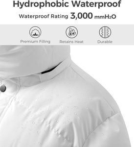 Venta al por mayor de los hombres a prueba de viento Puffer chaqueta con capucha desmontable OEM impreso impermeable invierno burbuja abrigo con múltiples bolsillos - Product Image 4