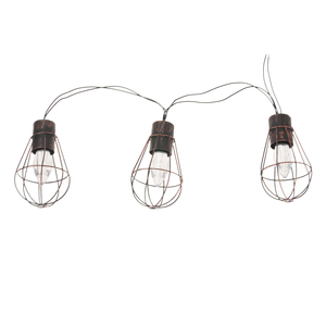 Lampe solaire LED GIRLANDA à 10 ampoules en cuivre Loft - Product Image 5