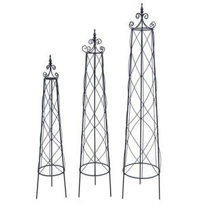 Bâton de jardin en métal durable Support et décoration pour plantes résistant à la rouille Installation facile Utilisation intérieure et extérieure Parfait pour le jardinage - Product Image 5