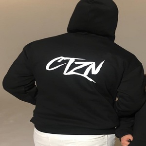 Venta al por mayor de moda personalizada bordada pantalla Digital impresa Vintage teñido cálido invierno de gran tamaño hombres Streetwear pulóver sudaderas con capucha - Product Image 1