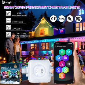 Lampu Natal Permanen LED SMD5054 RGB WS2811 DC36V IP68 35*30mm Kecerahan Tinggi untuk Luar Ruangan, Grosir OEM ODM - Product Image 1