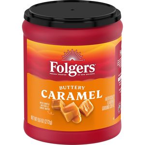 Café moulu aromatisé au caramel beurré Folgers, boîte de 9,6 onces (lot de 6) - Product Image 4