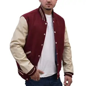 Top Venta de material fresco diseñar su propia venta caliente y de tendencias de bajo precio de calidad premium chaqueta universitaria para los hombres