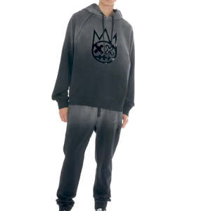 Venta caliente logotipo impreso personalizado diseñado hombres lavado ácido Slim Fit Ho odie 100% algodón pulóver polar desgastado Vintage sudaderas con capucha - Product Image 2