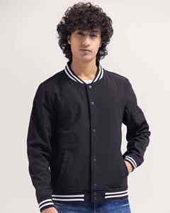 Chaqueta Universitaria de Moda para Hombre, Diseño Nuevo, Algodón y Poliéster, Cierre de Botones, Bolsillos, Chaqueta Universitaria de Béisbol - Product Image 6